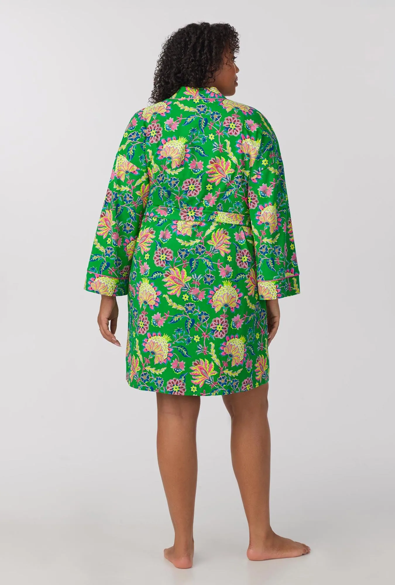 Royal Garden Banded Collar Stretch Jersey Robe sold by BedHead product image thumbnail 5