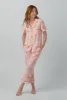 Champagne Disco Short Sleeve Classic Stretch Jersey Cropped PJ Set sold by BedHead