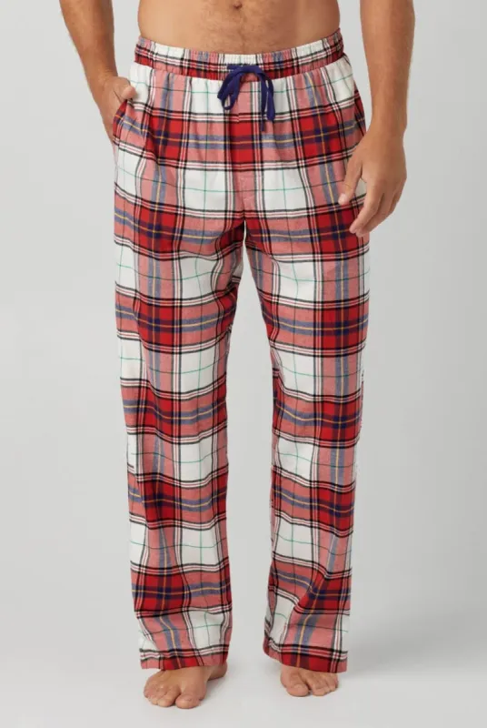 Festive Tartan Men's Woven Cotton Portuguese Flannel PJ Pant sold by BedHead