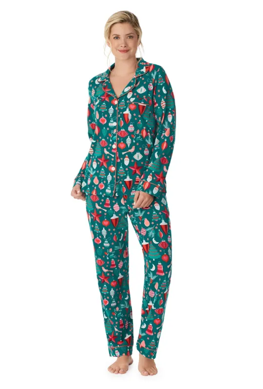 Tis the Season Long Sleeve Classic Stretch Jersey PJ Set sold by BedHead