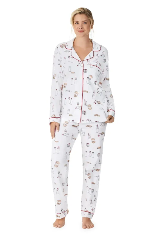 Milk and Cookies Long Sleeve Classic Stretch Jersey PJ Set sold by BedHead