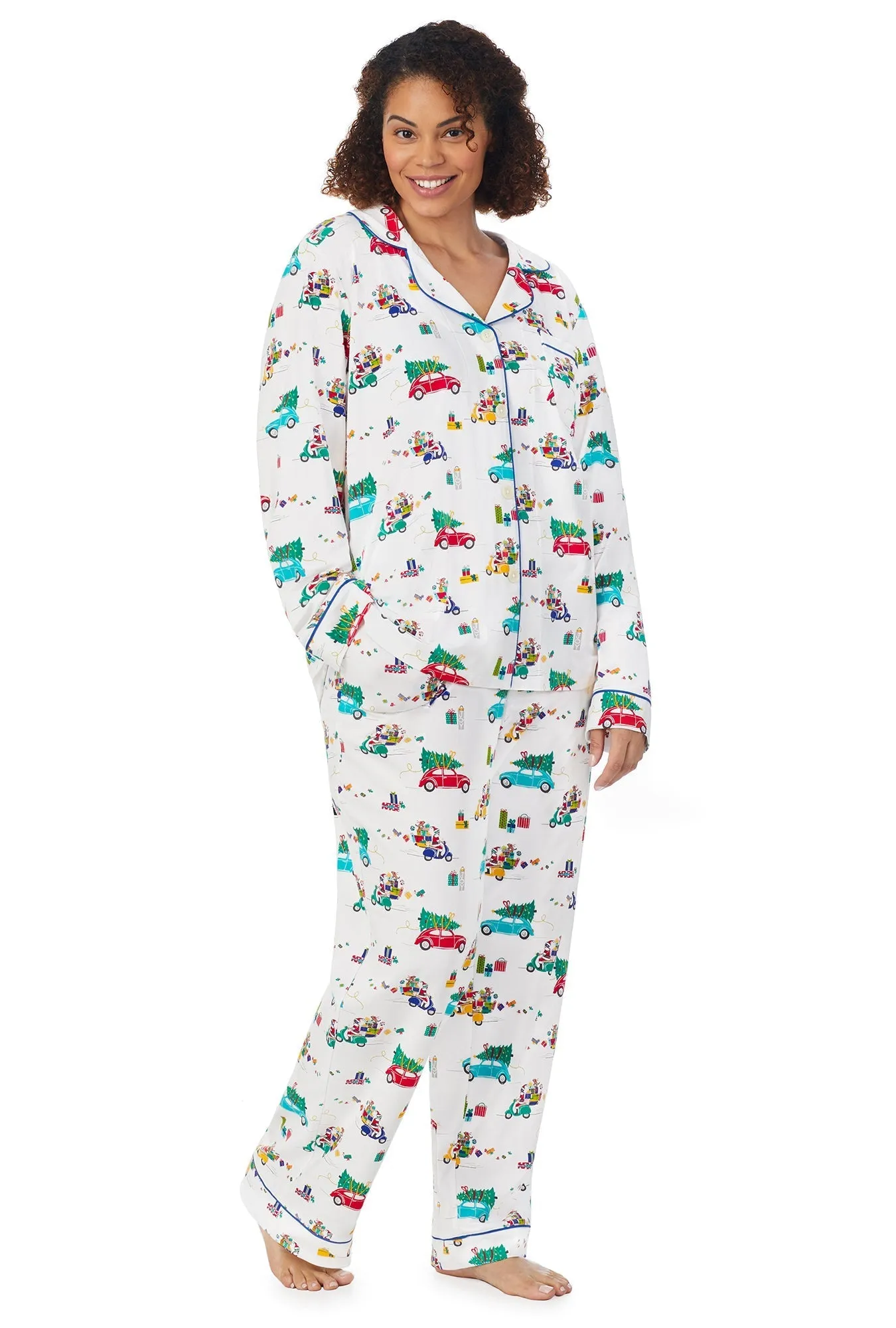 Holiday Rush Long Sleeve Classic Stretch Jersey PJ Set sold by BedHead product image thumbnail 5