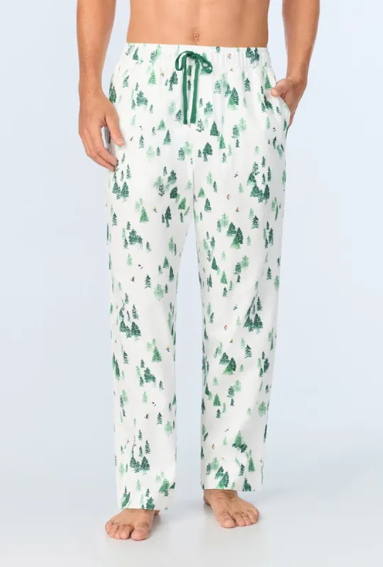 Hit the Slopes Men's Woven Portuguese Flannel PJ Pant sold by BedHead