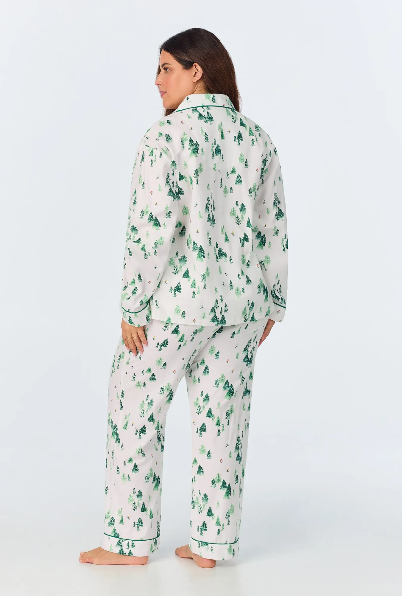 Hit the Slopes Long Sleeve Classic Woven Portuguese Flannel PJ Set sold by BedHead product image thumbnail 5