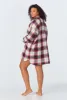 Winter Tartan High Low Woven Portuguese Flannel Boyfriend Shirt sold by BedHead