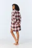 Winter Tartan High Low Woven Portuguese Flannel Boyfriend Shirt sold by BedHead