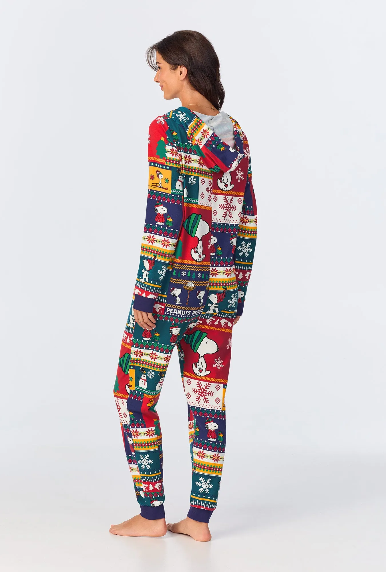 Fairisle Snoopy® Long Sleeve Stretch Jersey Unisex Onesie sold by BedHead product image thumbnail 5