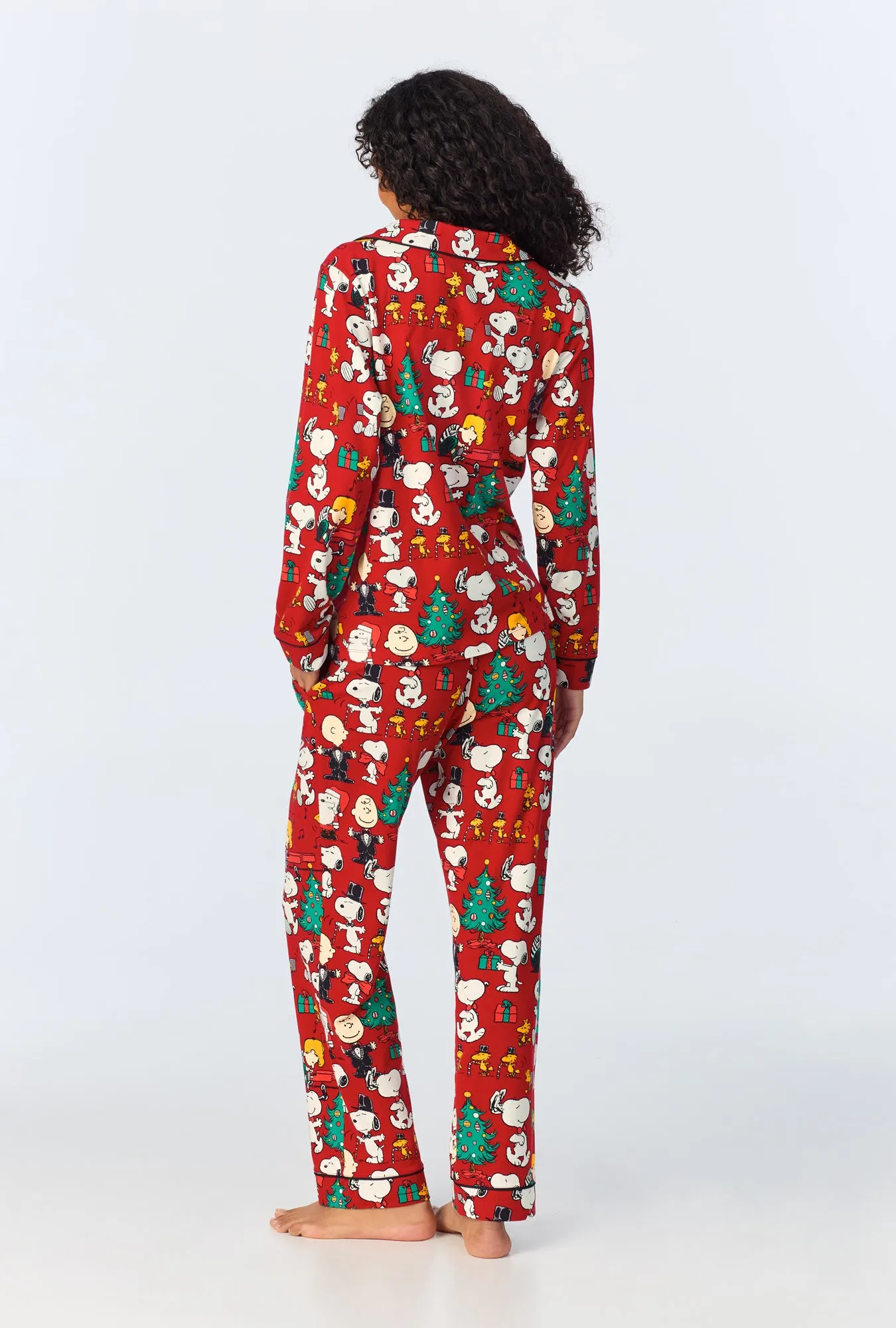 Peanuts® Festive Fun Long Sleeve Classic Stretch Jersey PJ Set sold by BedHead product image thumbnail 3