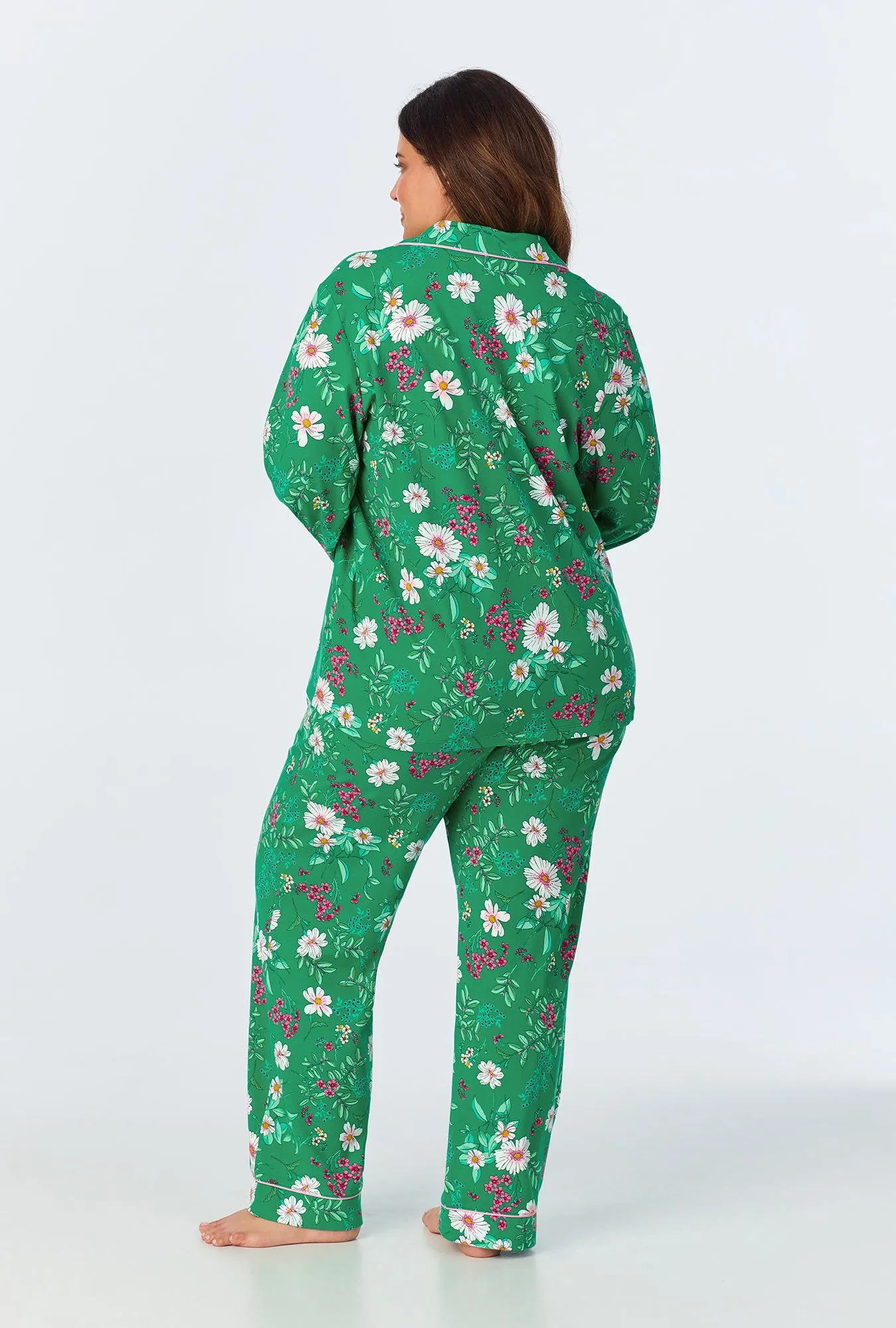 Forever Floral Long Sleeve Classic Stretch Jersey PJ Set sold by BedHead product image thumbnail 5