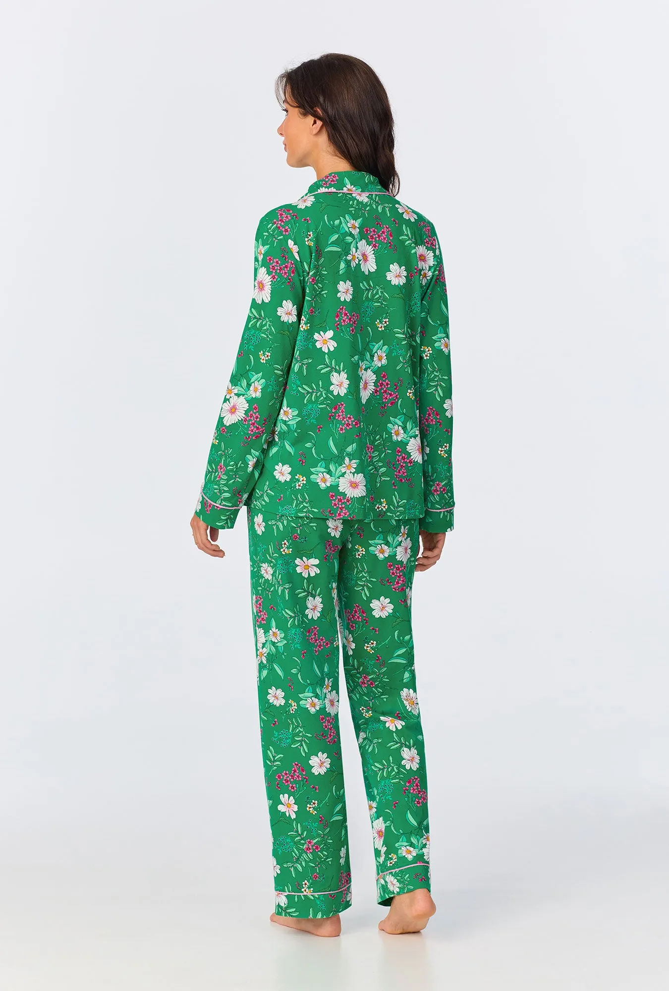 Forever Floral Long Sleeve Classic Stretch Jersey PJ Set sold by BedHead product image thumbnail 3