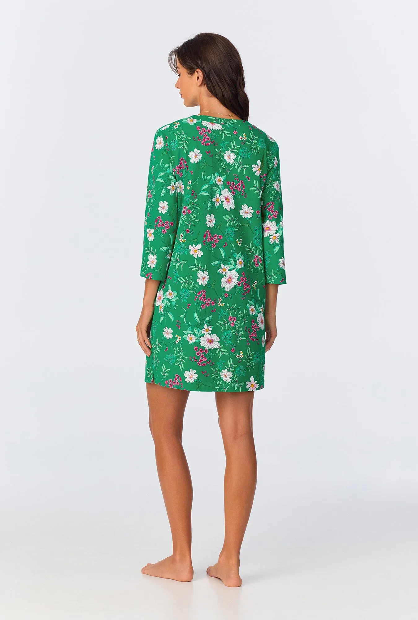 Forever Floral 3/4 Sleeve Stretch Jersey Sleepshirt sold by BedHead product image thumbnail 2
