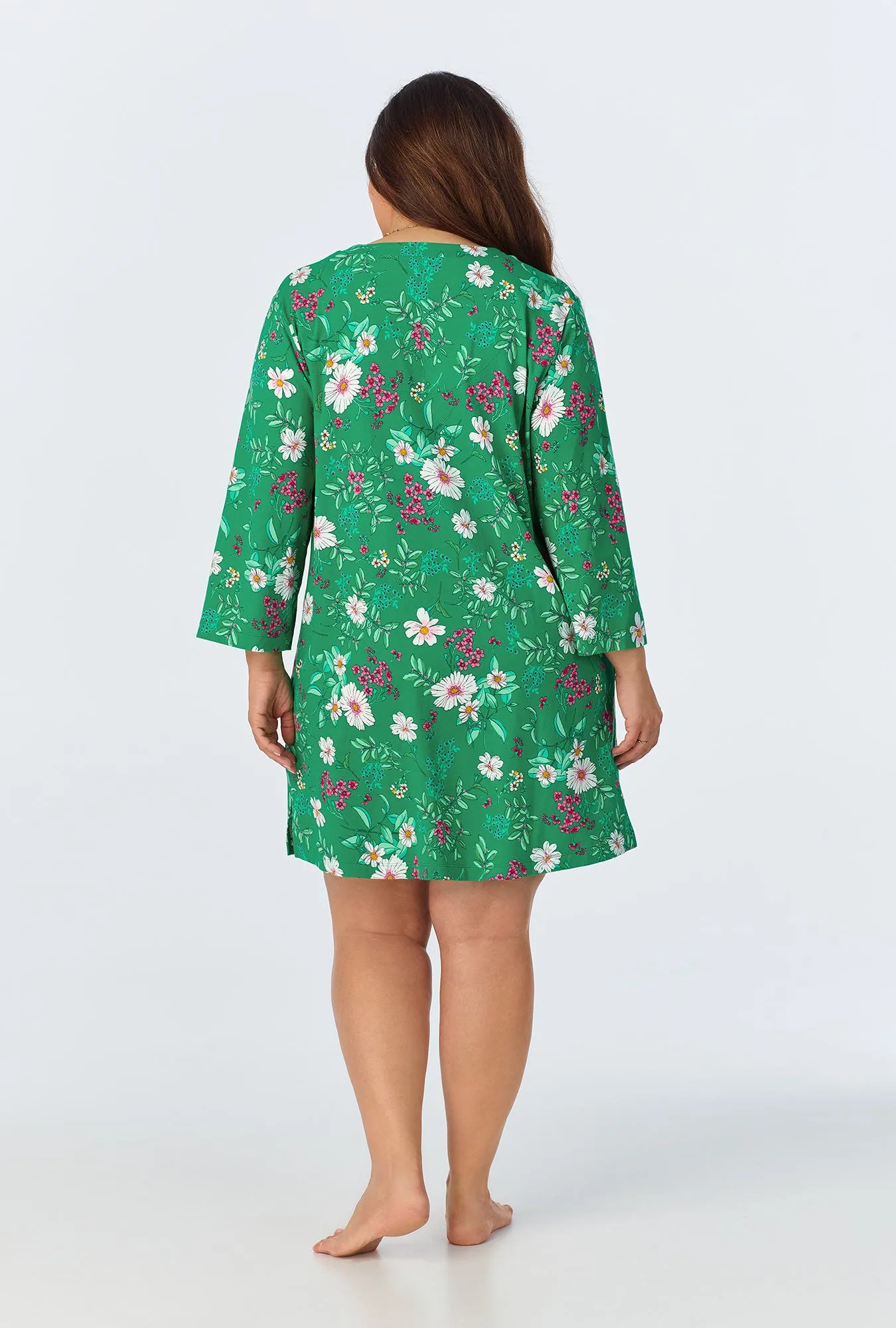 Forever Floral 3/4 Sleeve Stretch Jersey Sleepshirt sold by BedHead product image thumbnail 5