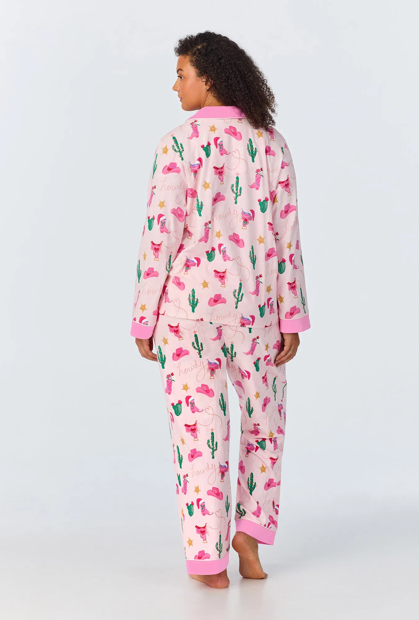Christmas Cowgirl Long Sleeve Classic Stretch Jersey PJ Set sold by BedHead product image thumbnail 5