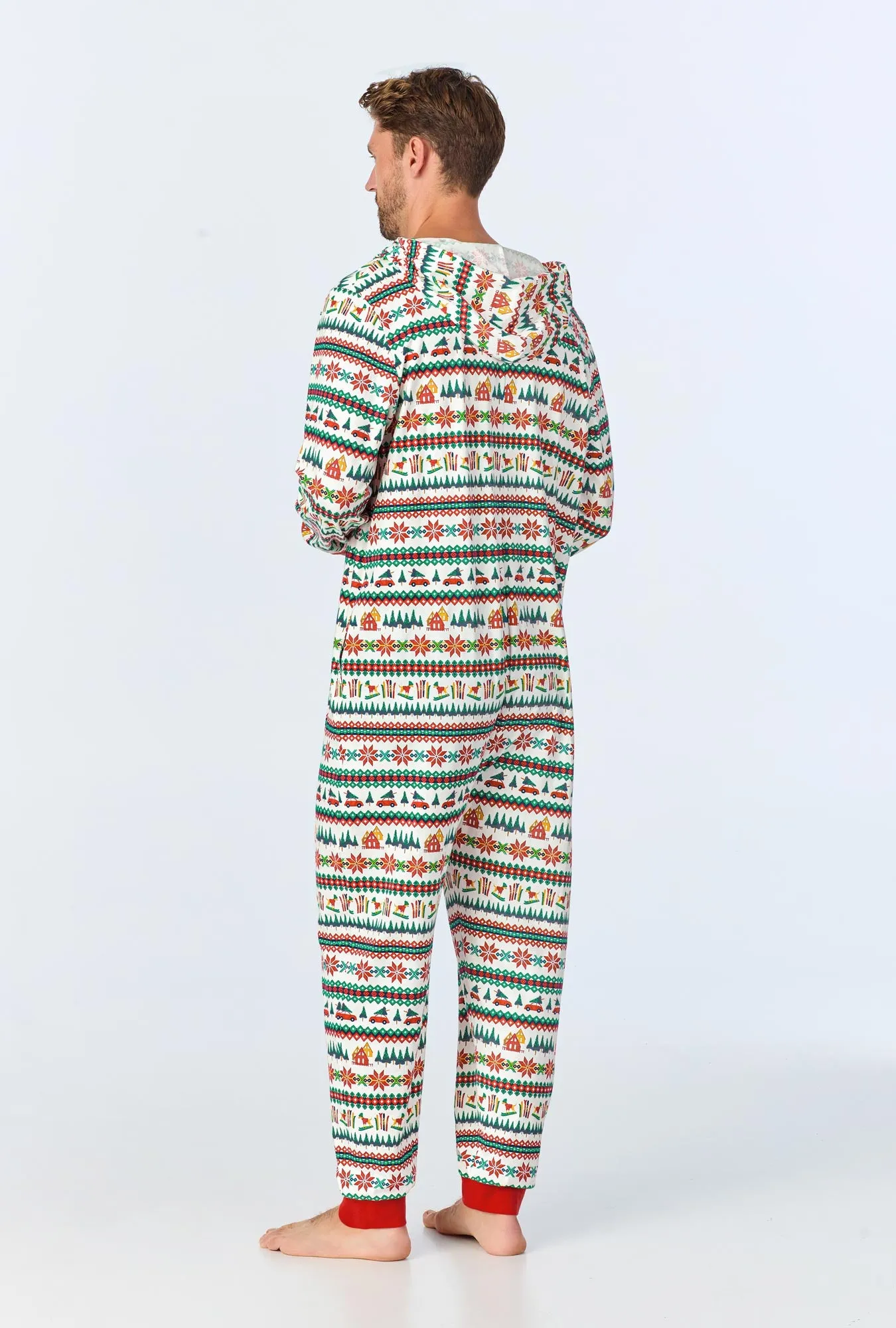Festive Fairisle Long Sleeve Stretch Jersey Unisex Onesie sold by BedHead product image thumbnail 5