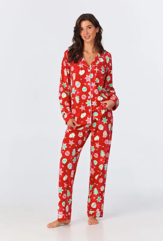 Sugar Cookies Long Sleeve Classic Stretch Jersey PJ Set sold by BedHead