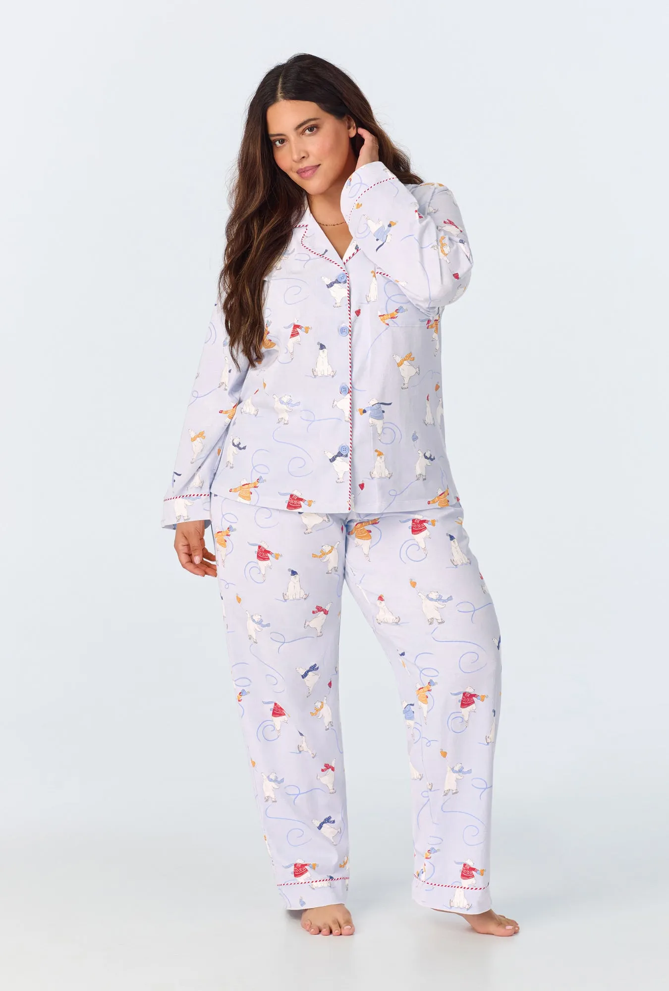 Free Skate Long Sleeve Classic Stretch Jersey PJ Set sold by BedHead product image thumbnail 5