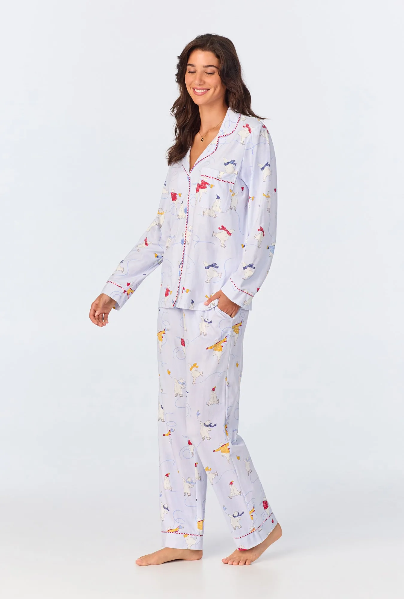 Free Skate Long Sleeve Classic Stretch Jersey PJ Set sold by BedHead product image thumbnail 3
