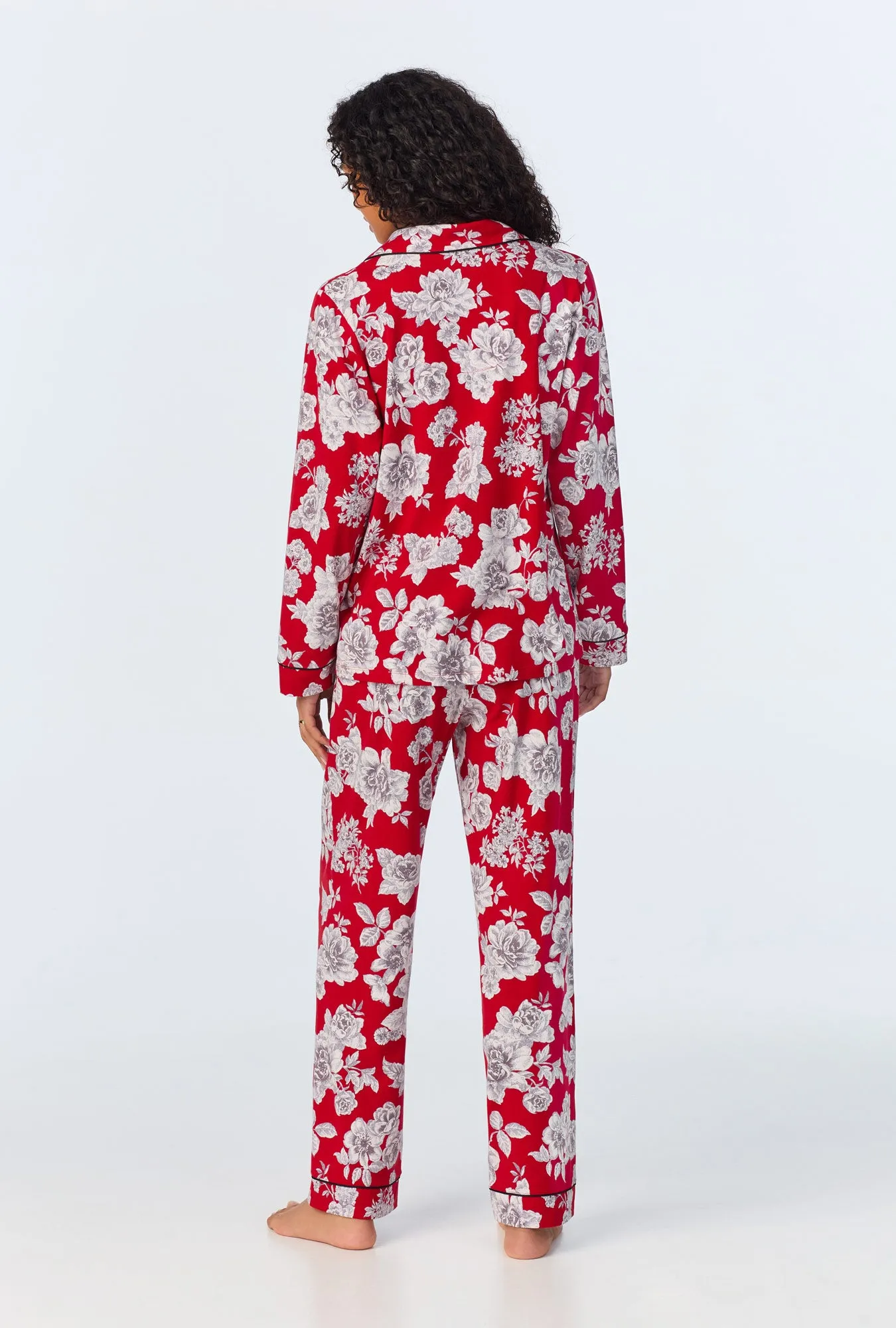 Camellias Long Sleeve Classic Stretch Jersey PJ Set sold by BedHead product image thumbnail 3