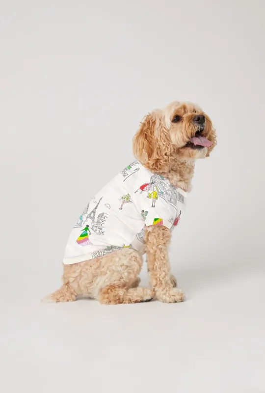 Bedhead x Bronwyn Newport Travel in Style Stretch Jersey Dog Pajama sold by BedHead