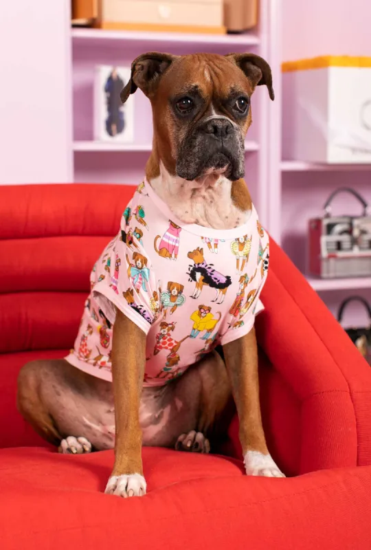 Bedhead x Bronwyn Newport Chic Boxers Stretch Jersey Dog Pajama sold by BedHead
