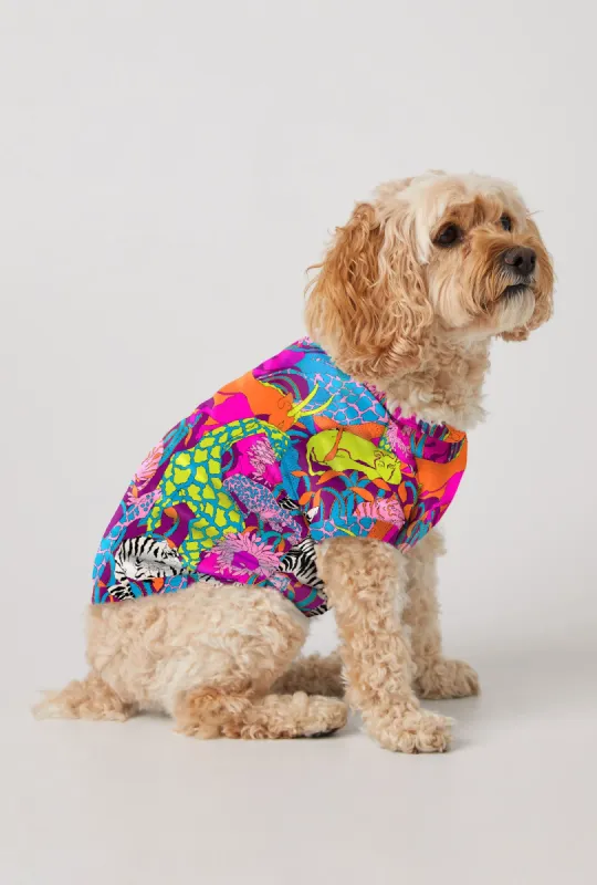 BedHead x Trina Turk  Jungle Stretch Jersey Dog Pajama sold by BedHead