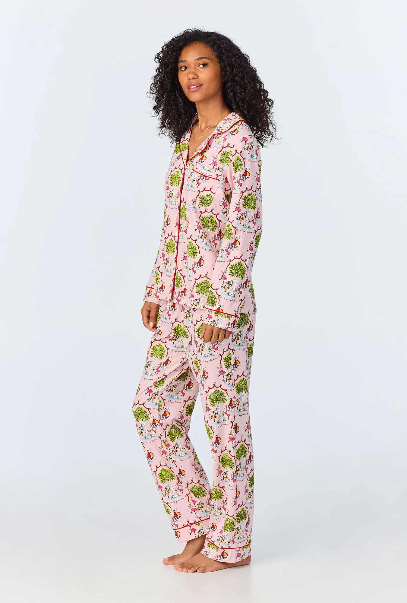 Twelve Days Of Christmas Long Sleeve Classic Stretch Jersey PJ Set sold by BedHead product image thumbnail 2