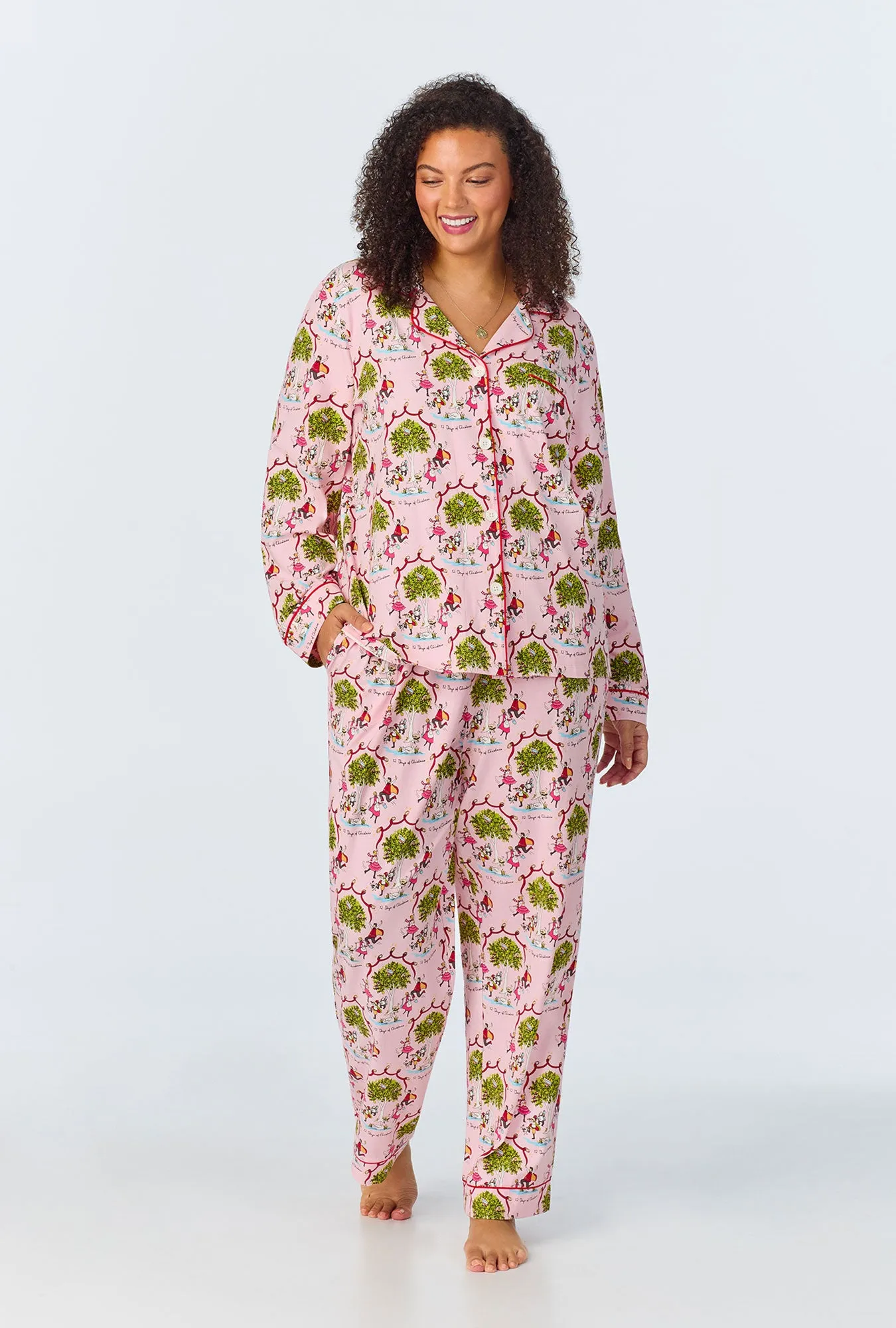 Twelve Days Of Christmas Long Sleeve Classic Stretch Jersey PJ Set sold by BedHead product image thumbnail 5
