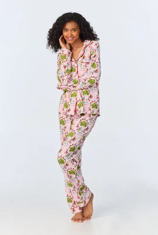 Twelve Days Of Christmas Long Sleeve Classic Stretch Jersey PJ Set sold by BedHead