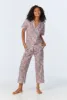 Florence May Short Sleeve Classic Woven Cotton Tana Lawn Cropped PJ Set Made with Liberty Fabrics sold by BedHead