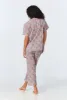Florence May Short Sleeve Classic Woven Cotton Tana Lawn Cropped PJ Set Made with Liberty Fabrics sold by BedHead