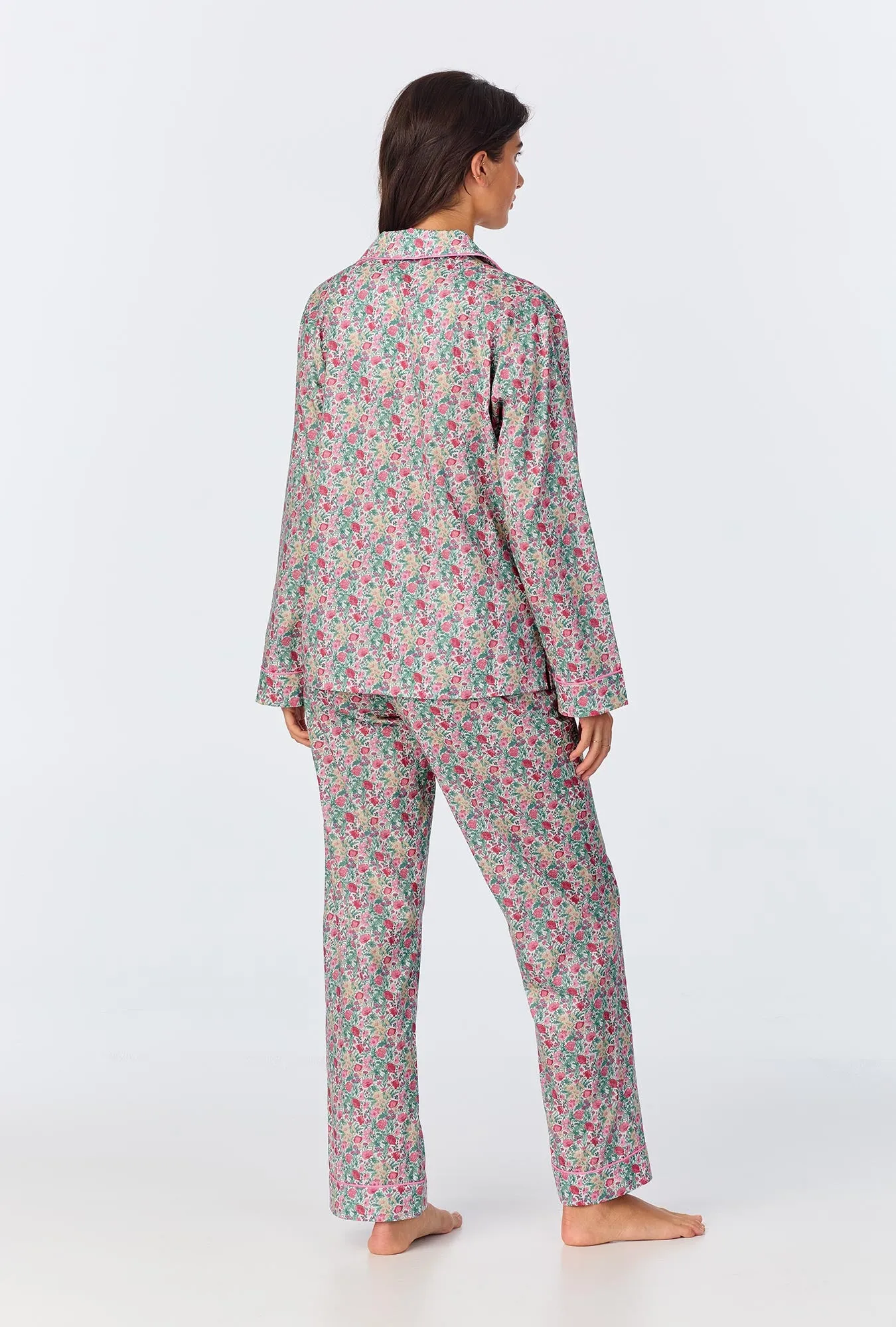 Florence May Long Sleeve Classic Woven Cotton Tana Lawn Long PJ Set Made with Liberty Fabrics sold by BedHead product image thumbnail 3