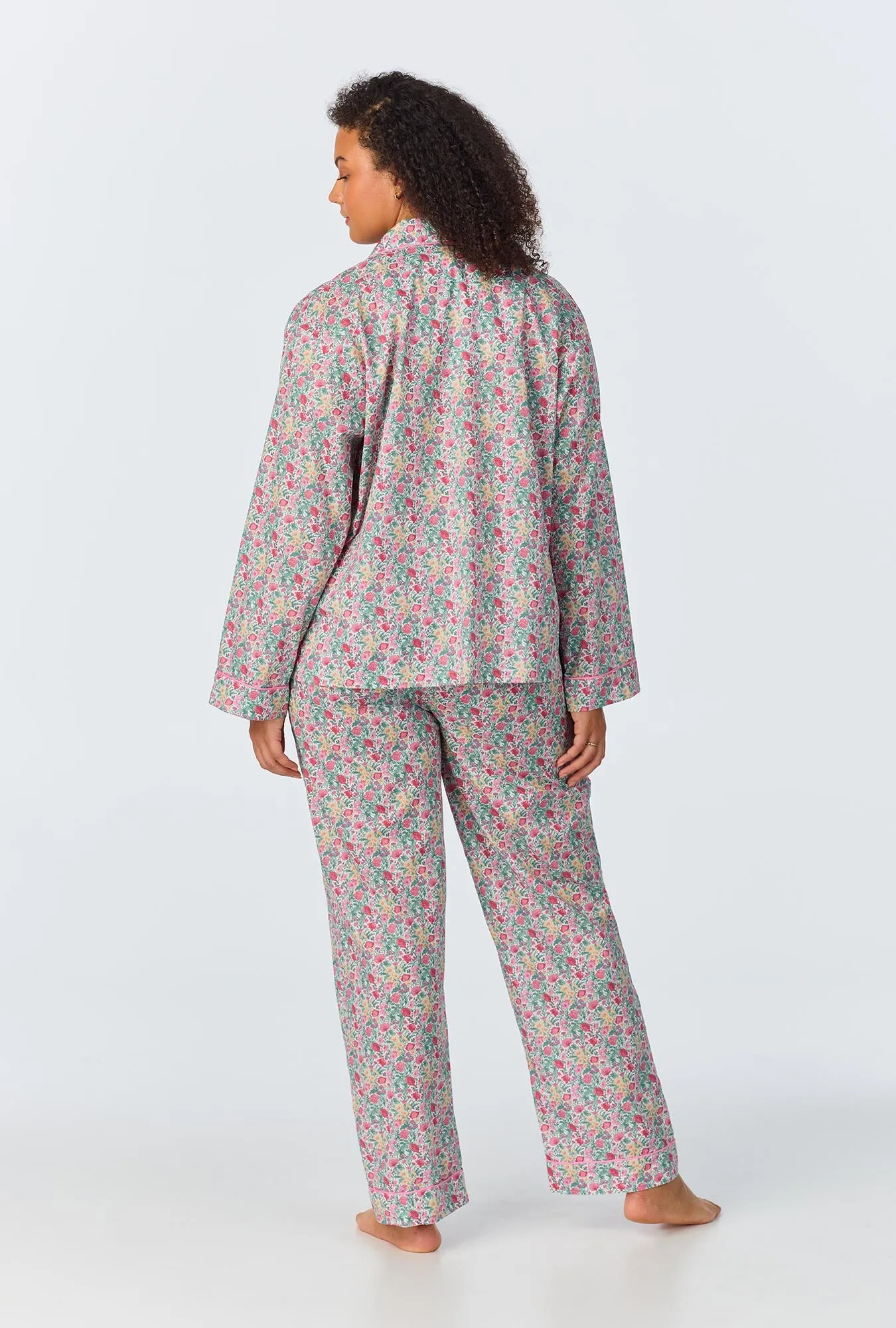Florence May Long Sleeve Classic Woven Cotton Tana Lawn Long PJ Set Made with Liberty Fabrics sold by BedHead product image thumbnail 5