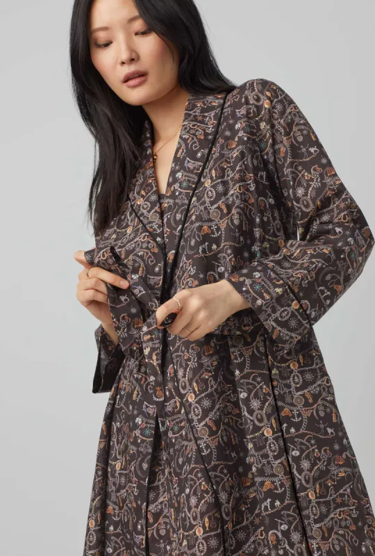 Forever Heirloom Shawl Collar Classic Woven Tana Lawn® Robe Made with Liberty Fabrics sold by BedHead