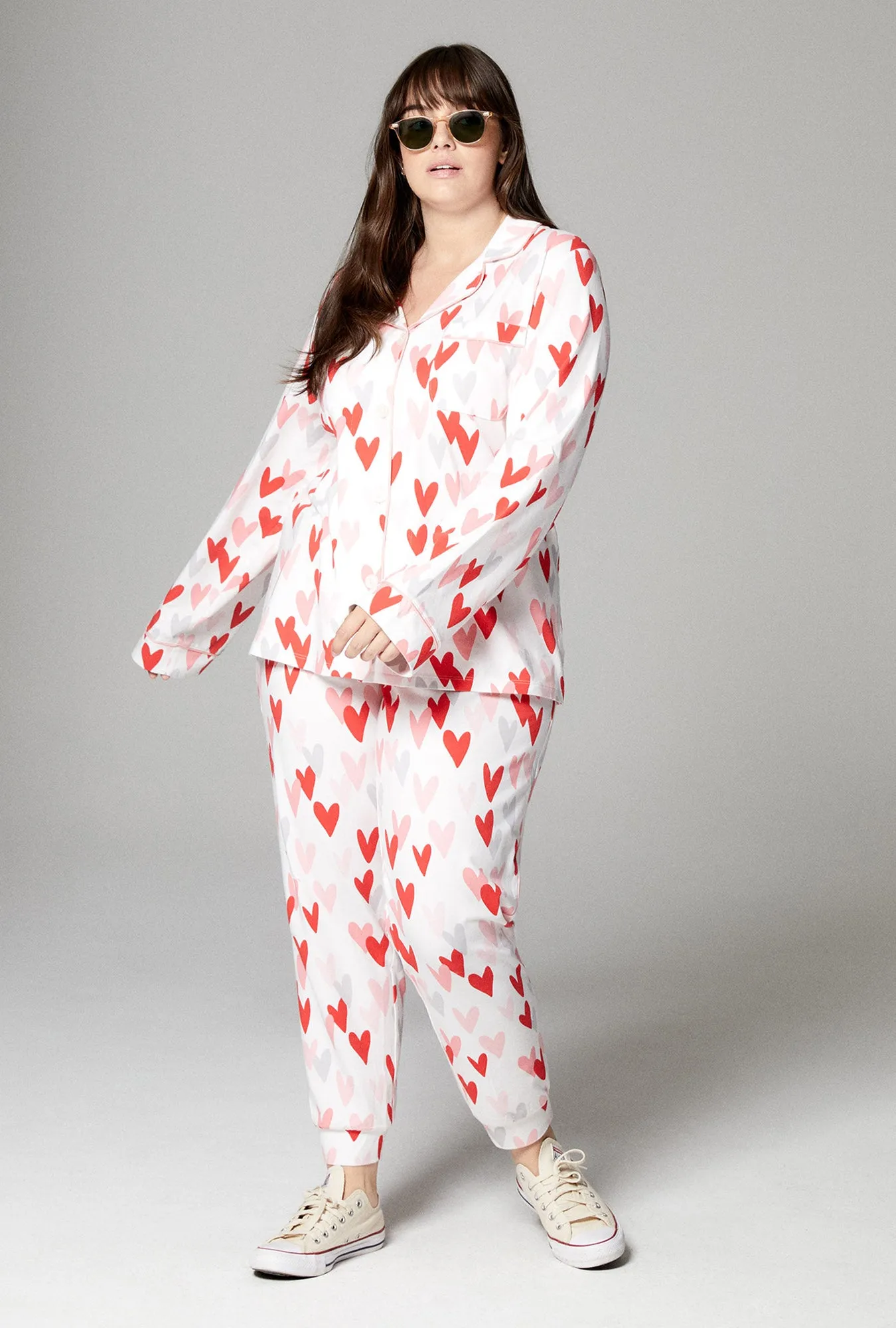 Love Is All You Need Long Sleeve and Jogger Stretch Jersey PJ Set sold by BedHead product image thumbnail 5
