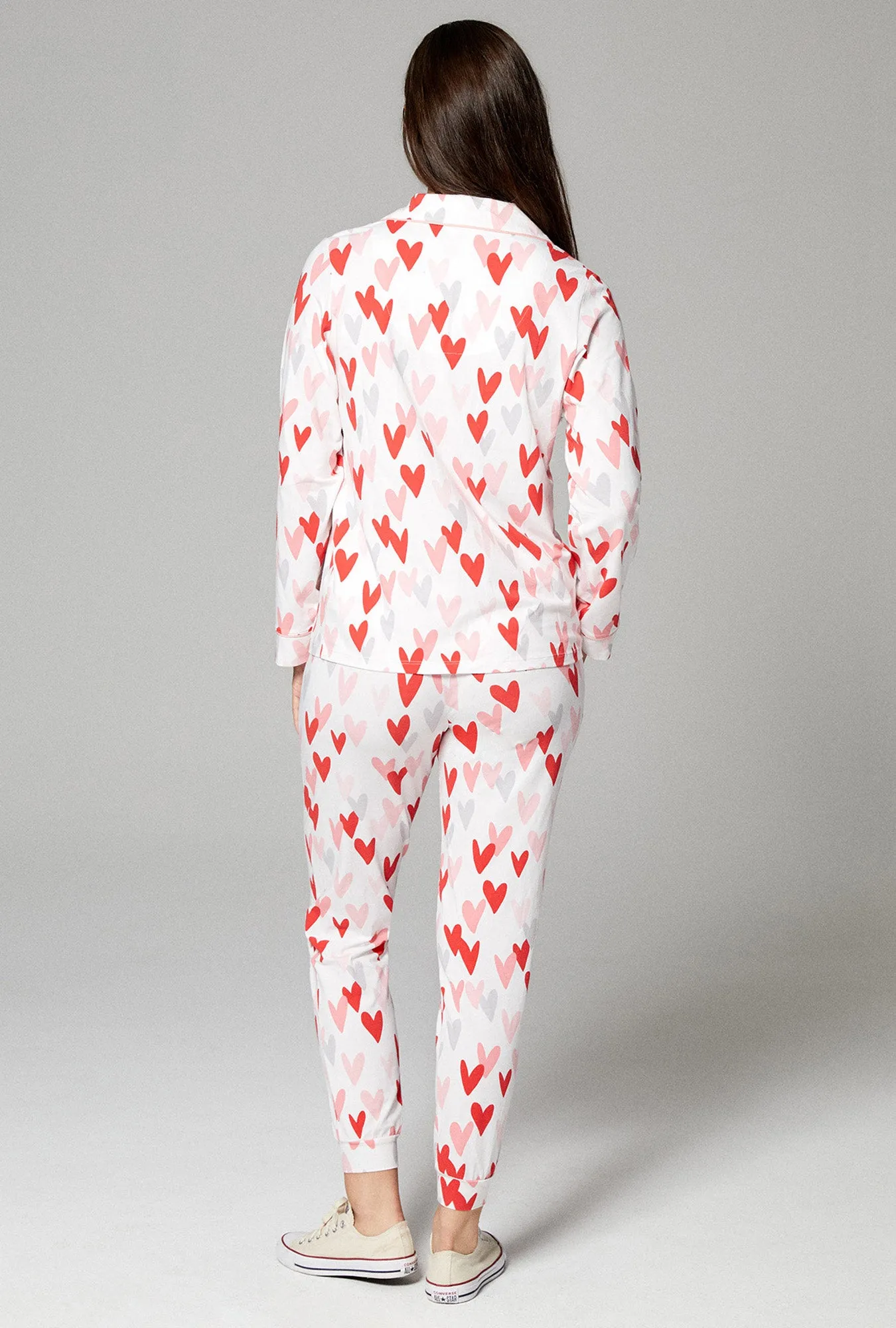 Love Is All You Need Long Sleeve and Jogger Stretch Jersey PJ Set sold by BedHead product image thumbnail 3