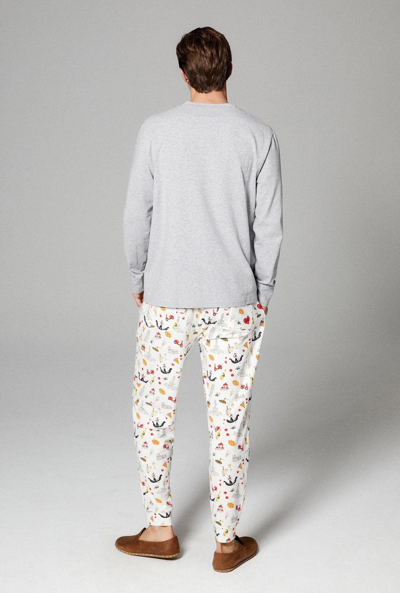 That's Amore Men's Henley and Jogger Stretch Jersey PJ Set sold by BedHead product image thumbnail 3