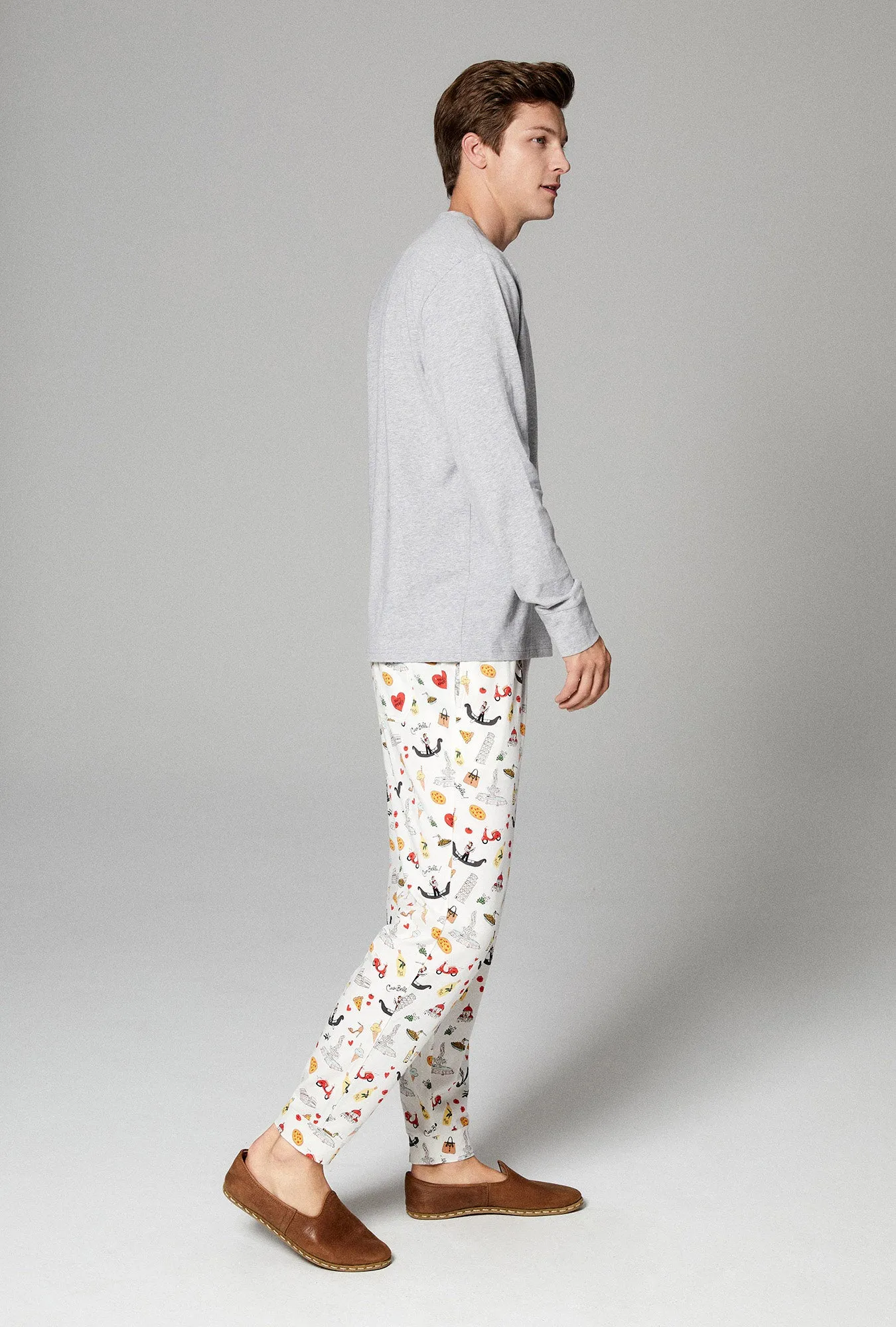 That's Amore Men's Henley and Jogger Stretch Jersey PJ Set sold by BedHead product image thumbnail 2