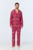 BedHead x Mr. Turk Geo Trellis Men's Long Sleeve Classic Stretch Jersey PJ Set sold by BedHead
