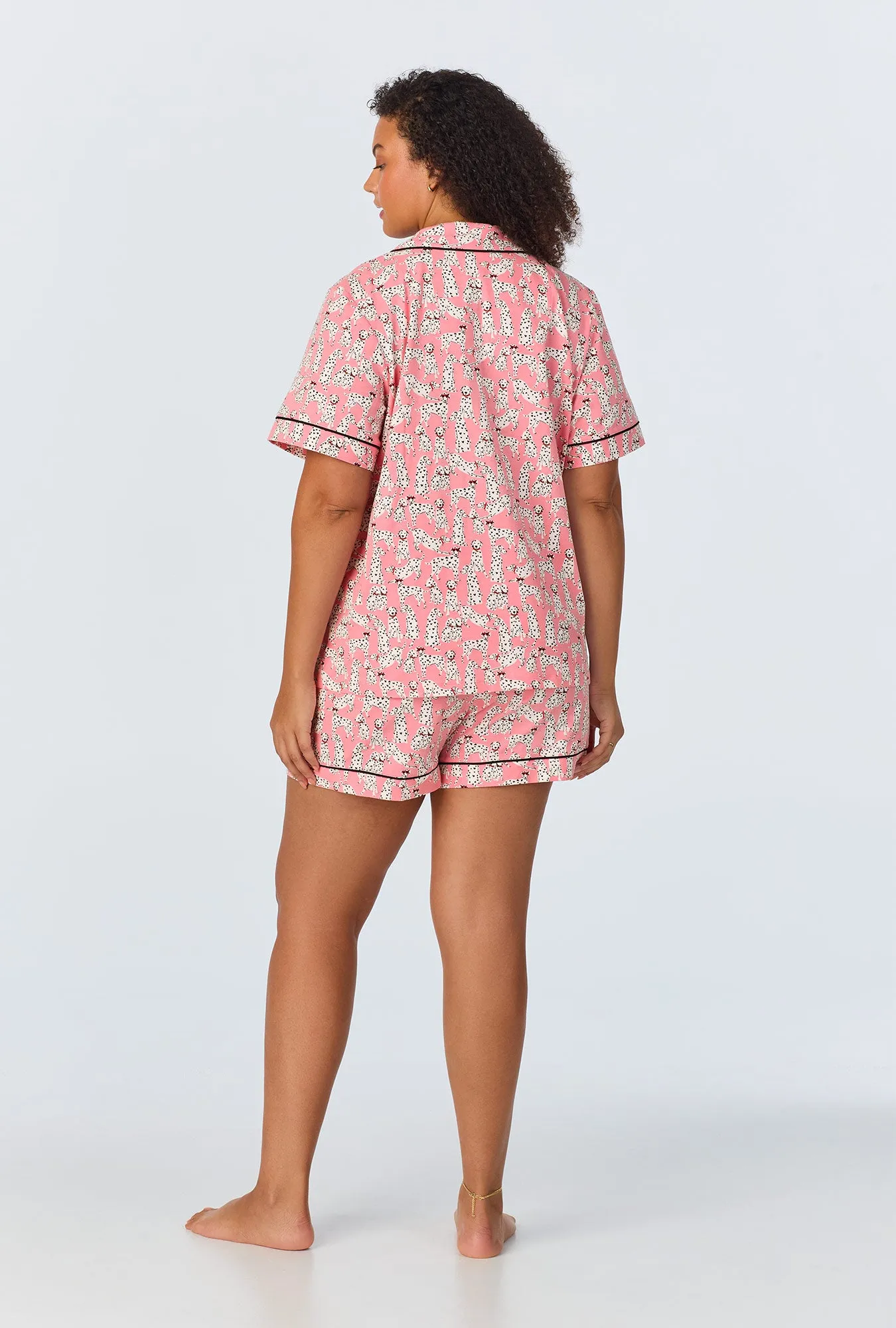 Love Spot Short Sleeve Classic Shorty Stretch Jersey PJ Set sold by BedHead product image thumbnail 5