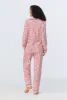 Love Spot Long Sleeve Classic Stretch Jersey Long PJ Set sold by BedHead