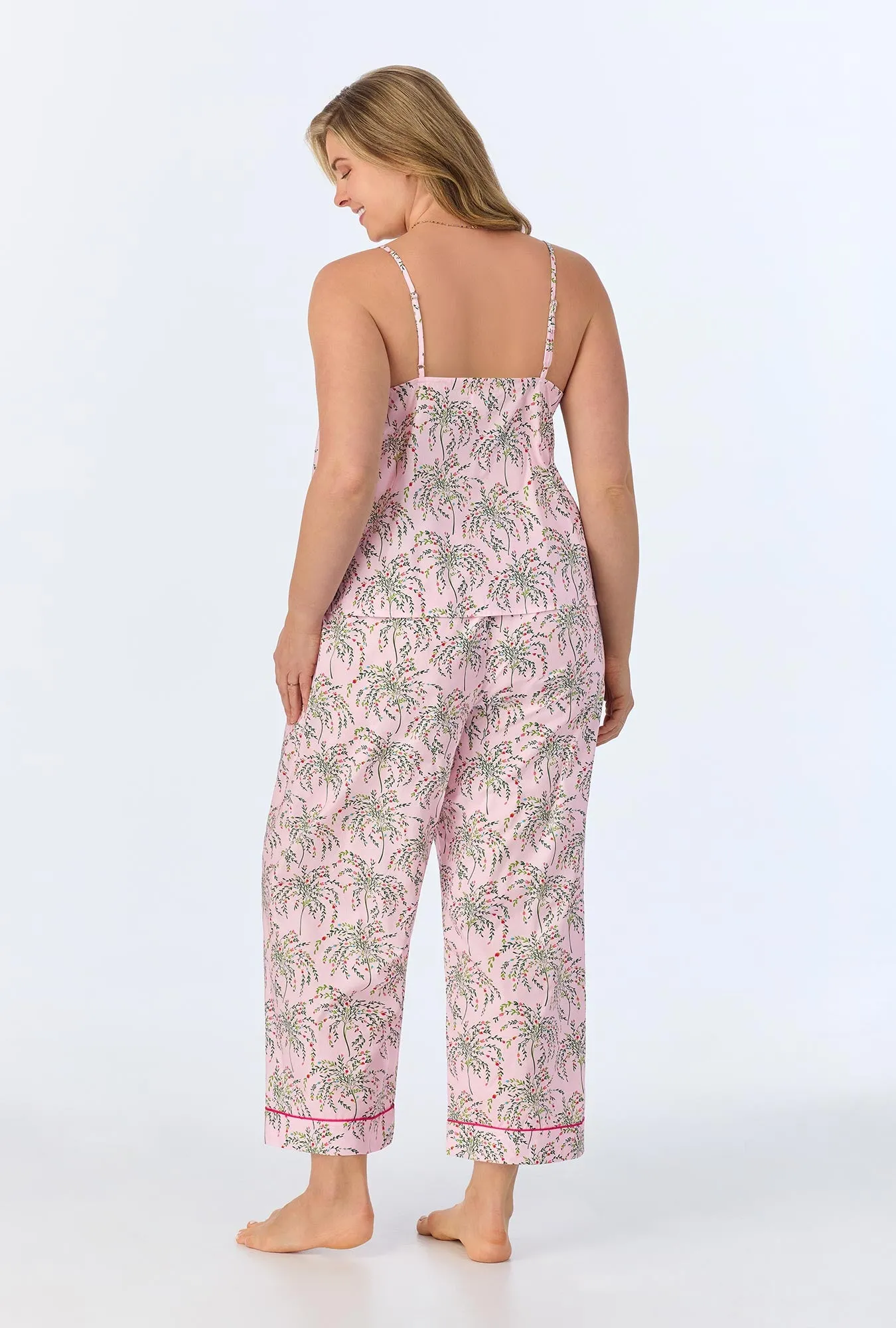 Willow Tank Woven Cotton Poplin Cropped PJ set sold by BedHead product image thumbnail 5