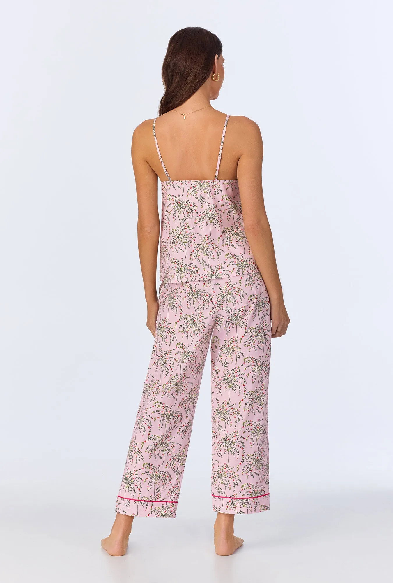 Willow Tank Woven Cotton Poplin Cropped PJ set sold by BedHead product image thumbnail 3