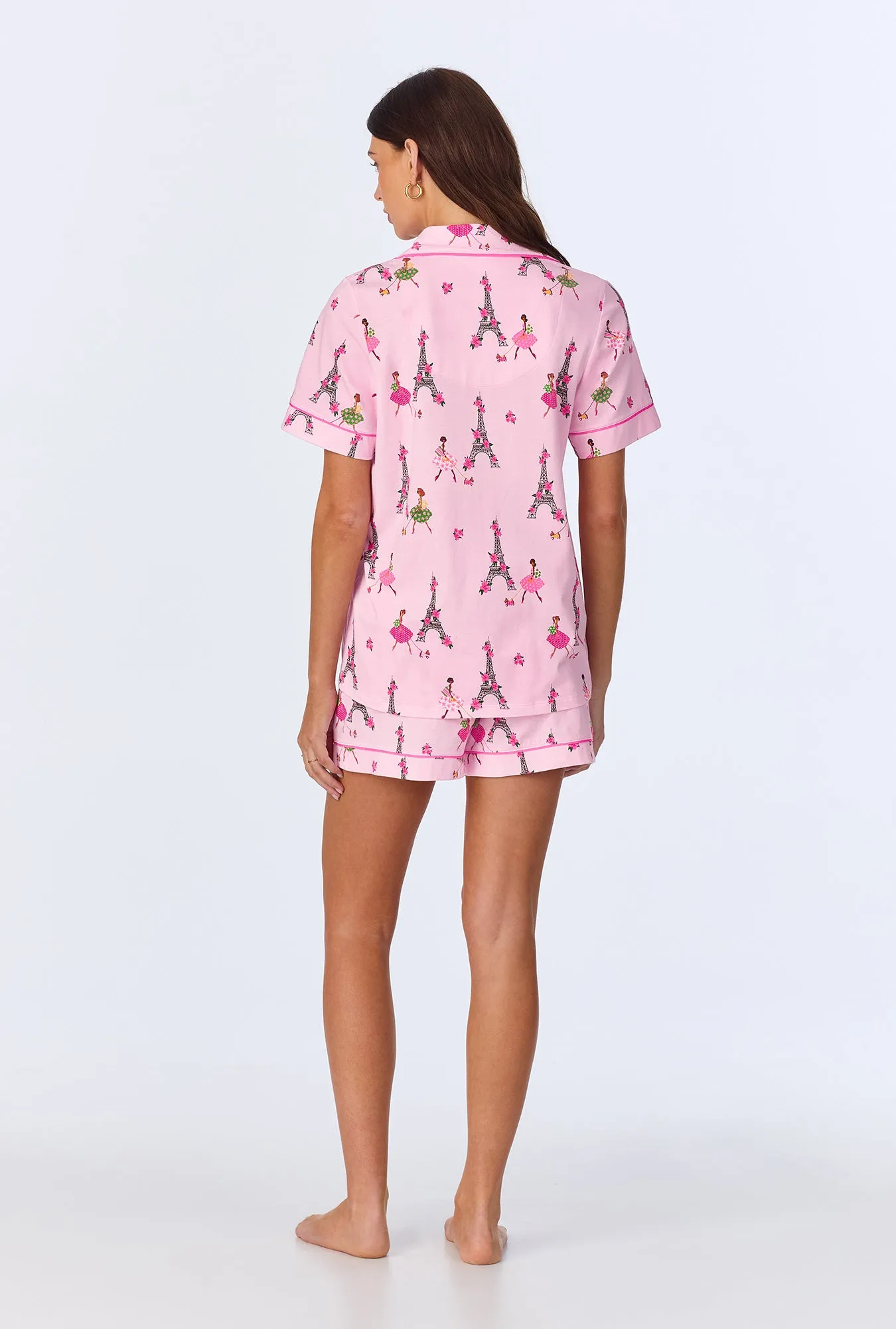 Tres Chic Short Sleeve Classic Shorty Stretch Jersey PJ Set sold by BedHead product image thumbnail 3