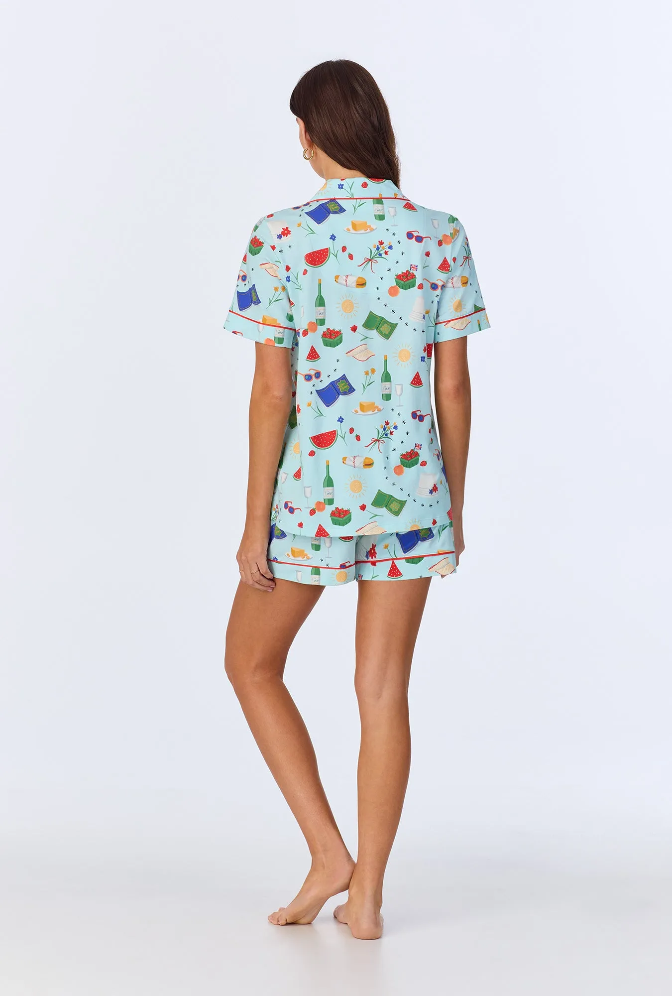 Garden Grazing Short Sleeve Classic Shorty Stretch Jersey PJ Set sold by BedHead product image thumbnail 3