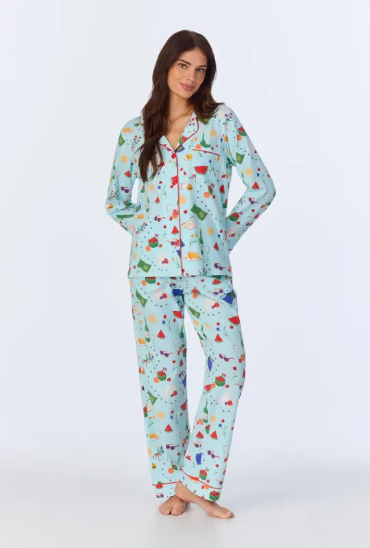 Garden Grazing Long Sleeve Classic Stretch Jersey PJ Set sold by BedHead