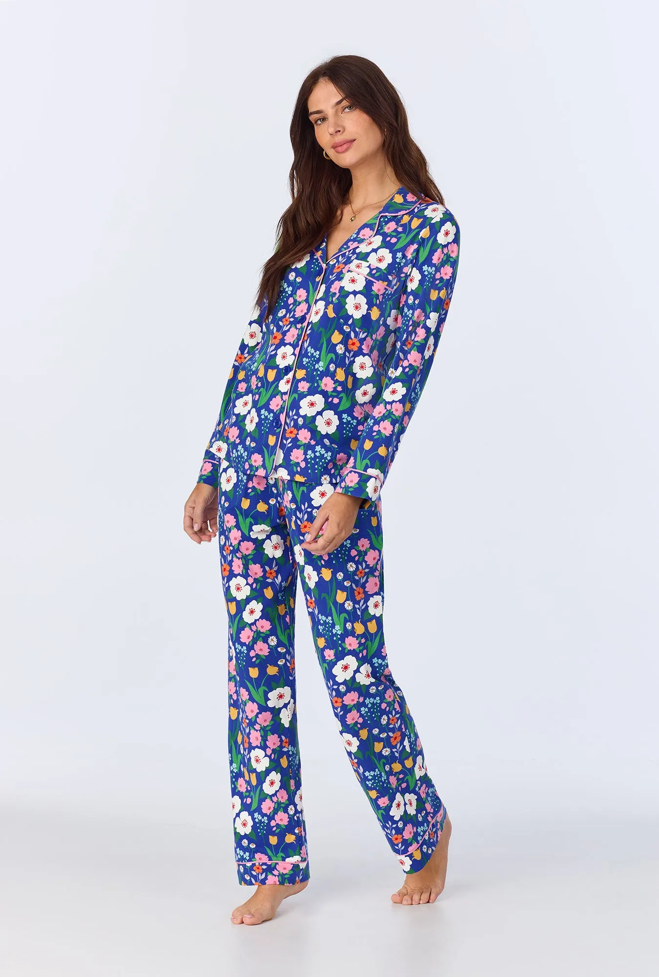 Flower Market Long Sleeve Classic Stretch Jersey PJ Set sold by BedHead product image thumbnail 2