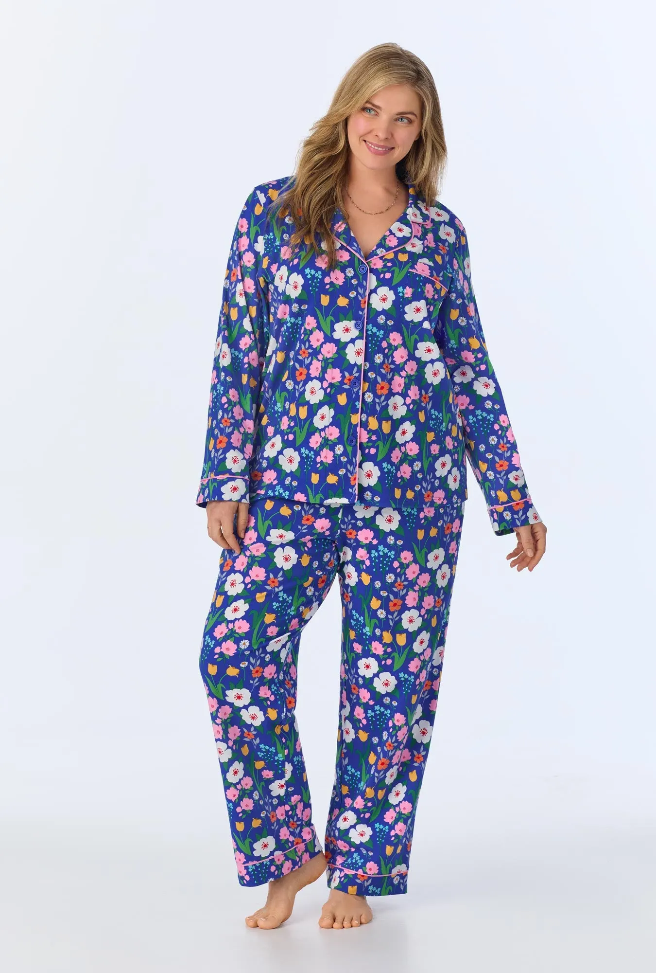 Flower Market Long Sleeve Classic Stretch Jersey PJ Set sold by BedHead product image thumbnail 5