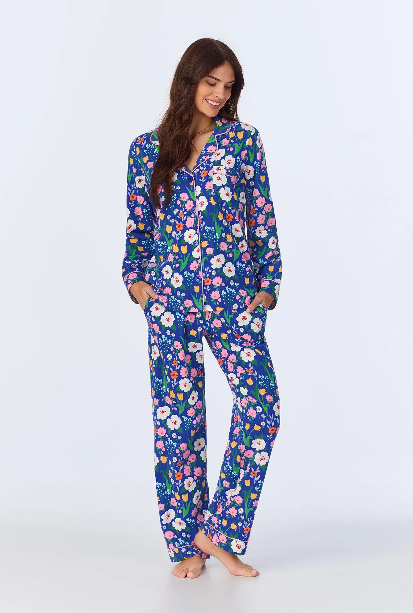 Flower Market Long Sleeve Classic Stretch Jersey PJ Set sold by BedHead