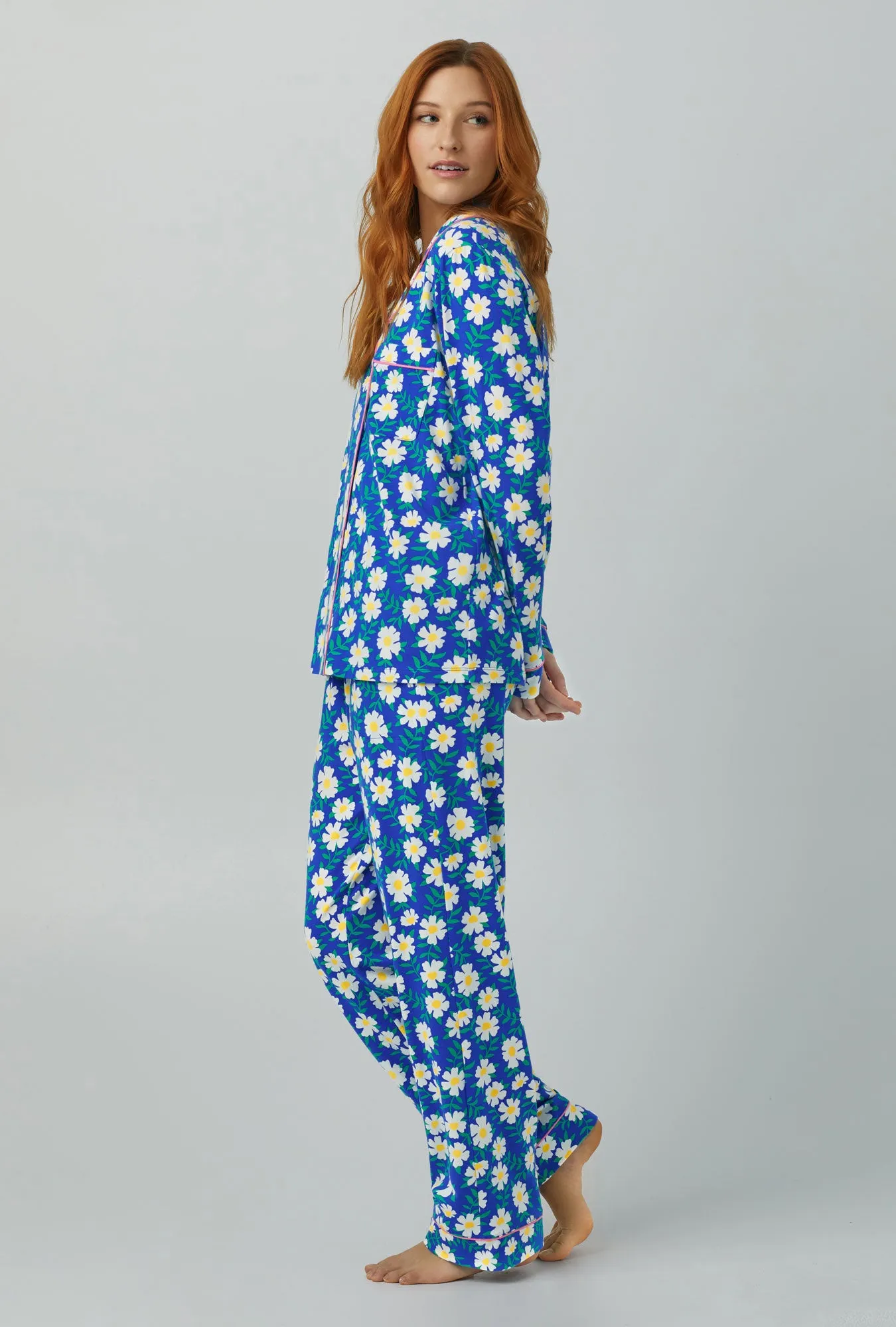 Lazy Daisy Long Sleeve Classic Stretch Jersey PJ Set sold by BedHead product image thumbnail 2