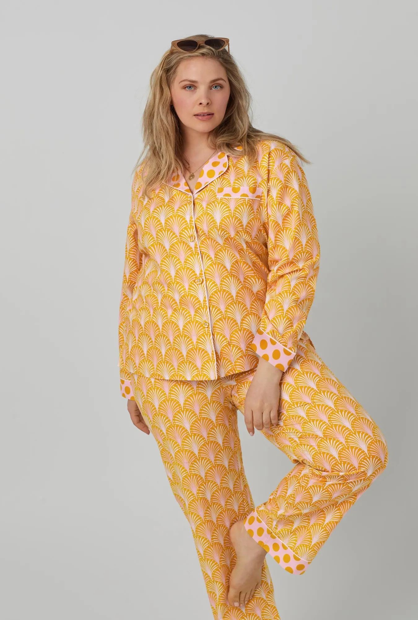 Suite Life Long Sleeve Classic Woven Cotton Poplin PJ Set sold by BedHead product image thumbnail 5